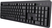 Thumbnail for Trust ODY II Teclado Inalámbrico Silencioso QWERTY Español, Teclas de Perfil Bajo, Resistente a los Vertidos, Microrreceptor USB 2.4GHz, Wireless Keyboard para Windows Mac PC Ordenador Portátil