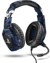 GXTrust Forze-B Gaming Headset Offiziell Lizenziert für PlayStation, Blau