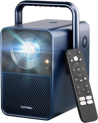 ULTIMEA Proyector Android TV 11.0 con Netflix 10.000+ Apps, Proyector 4K Cine en Casa Supporto 1000 Lúmenes ANSI, Dolby Audio, Bajos Graves, Projector Portátil Full HD 1080P Nativo, Poseidon E40