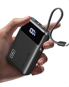 INIU Power Bank, Pequeño 20000mAh 45W Carga Rapida Travel Batería Externa