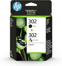 HP 302 X4D37AE, Pack de 2, Cartuchos de Tinta Originales Negro y Tricolor, compatible con impresoras de inyección de tinta HP DeskJet 1110, 2130, 3630, HP ENVY 4520, HP OfficeJet 3830, 4650 y 5220