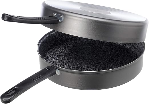 ALLUFLON Tradizione Italia Fornetto/Girafrittata Alto, Alluminio, Nero, 28 cm