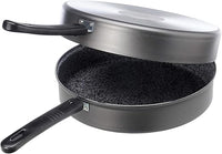 ALLUFLON Tradizione Italia Fornetto/Girafrittata Alto, Alluminio, Nero, 28 cm