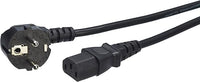 Amazon Basics Netzkabel - 0,9 m , Schwarz, Buchse auf Stecker