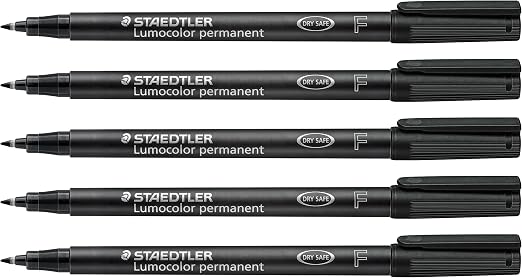 STAEDTLER Lumocolor 318 Rotulador permanente – negro, individual, 0,6 mm