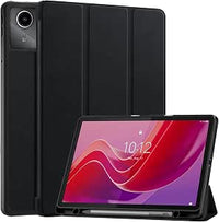 Vakarey Funda para Lenovo Tab M11 con Portalápices,Inteligente Ultrafina Funda Tablet para Lenovo Tab M11 con Soporte Bolígrafo,Negro
