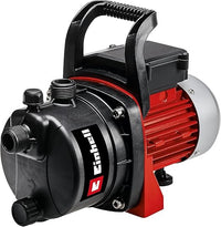 Einhell Bomba de jardín GC-GP 6538 (650 W, presión de 3,6 bar, caudal de 3.800 l/h, tornillo de llenado de agua, tornillo de drenaje de agua, asa de transporte), Color Negro, Rojo, Plata