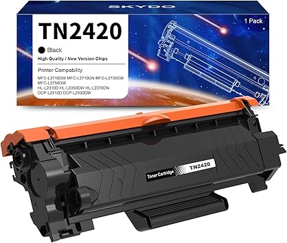 Skydo TN2420 Cartuchos de Tóner Compatible para Brother TN2420 TN2410 Toner para Brother HL-L2350DW MFC-L2710DW DCP-L2530DW DCP-L3550DW MFC-L2710DW L2730DW L2750DW HL-L2310D HL-L2370DN HL-L2375DW