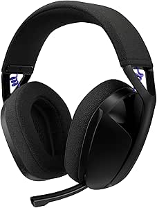 Logitech G G321 Lightspeed, Auriculares inalámbricos Bluetooth para Gaming, Comodidad y Ajuste dinámicos, micrófono de Varilla 16 kHz, PC, PS4, PS5, Nintendo Switch y Dispositivos móviles - Negro