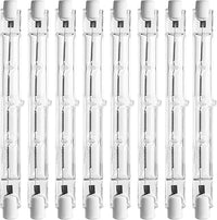 8 piezas Bombilla Halógena R7s, Bombilla Halógena R7s 118mm 500w AC220-240v 2800k Blanco Cálido Regulable Bombillas Halógenas para Iluminación de Hogar, Trabajo, Lámpara de pie, etc