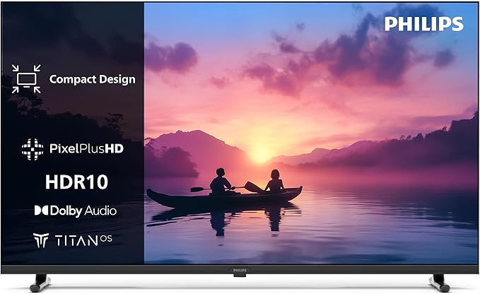 Philips 40PFS6000 HD LED Smart TV - Pantalla de 40 Pulgadas con Pixel Plus, Plataforma Titan OS y Sonido Dolby Digital - Funciona con Alexa y con el Asistente de Voz de Google