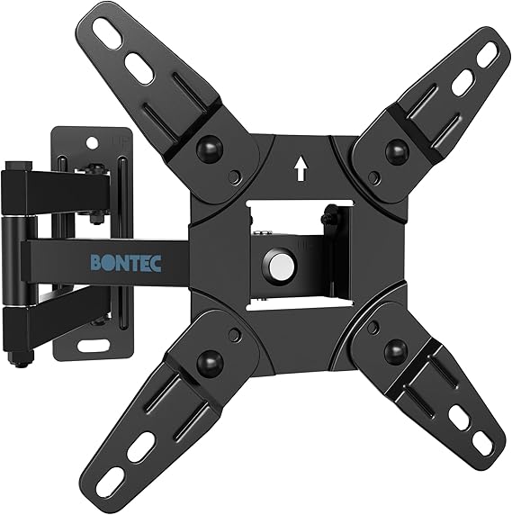 BONTEC Soporte TV Pared Inclinable y Giratorio para 13-42 Pulgadas, VESA 200x200 mm, Brazo Extensible, Soporte Pared TV 32/43 Pulgadas, hasta 25 kg, para LED LCD OLED Monitor
