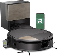 iRobot Roomba MAX 705 Combo con Base AutoWash multifunción y Agua Caliente, Rodillo de fregado PowerSpin Extensible, Cubierta Protectora, cepillos Dobles, fregado y Secado con Calor, LiDAR 3D con IA_N
