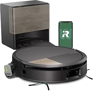 iRobot Roomba MAX 705 Combo con Base AutoWash multifunción y Agua Caliente, Rodillo de fregado PowerSpin Extensible, Cubierta Protectora, cepillos Dobles, fregado y Secado con Calor, LiDAR 3D con IA_N