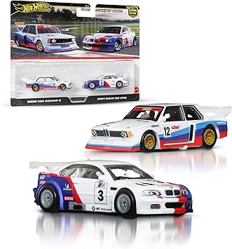 Hot Wheels Premium Car Culture Pack con dos vehículos a escala 1:64, parejas únicas, neumáticos Real Riders, chasis Metal/Metal, juguete para coleccionistas, JBK99
