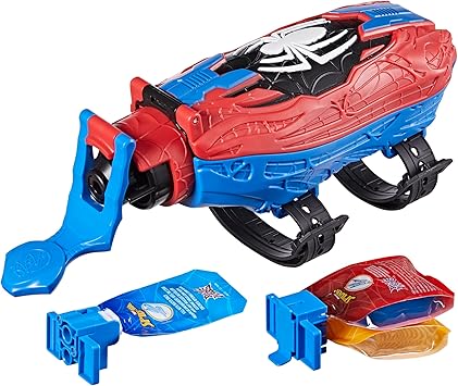 Marvel Spider-Man - Real Webs Lanzador Arácnido Supremo de Juguete para Niños y Niñas de 5 Años o Más, Lanzador 2 en 1, Disfraz de Spider-Man, Juego de rol de Superhéroes