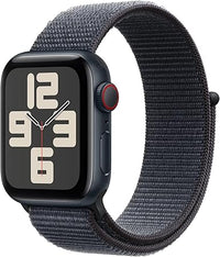 Apple Watch SE de 2.ª generación, 2023 [GPS + Cellular] Smartwatch con Caja de Aluminio en Blanco Estrella de 40 mm y Correa Loop Deportiva Blanco Estrella. Pantalla Retina, Neutro en Carbono