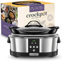 Thumbnail for Crock-Pot Olla de cocción lenta digital | Para preparar multitud de recetas | 5.7 L | Acero Inoxidable, Color Plateado [SCCPBPP605-050]