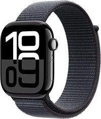 Thumbnail for Apple Watch Series 10 GPS Smartwatch con Caja de Aluminio Negro Brillante de 46 mm y Correa Loop Deportiva Tinta - Talla única. Monitor de entreno, Pantalla Retina Siempre Activa y Neutro en Carbono