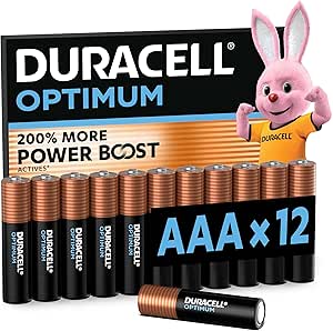 DURACELL Optimum AAA Alkaline batterijen, 12 Stuks, 1.5V, LR03