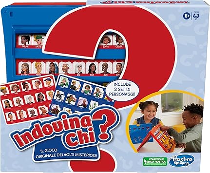 Hasbro Gaming Adivina quién? Juego de Mesa Original de los acertijos para 2 Jugadores, Juegos para niños y Bmbinas a Partir de 6 años, diversión para la Familia