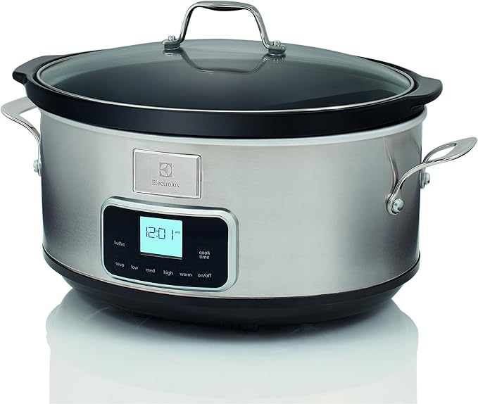 Electrolux ESC7400 - Olla de cocción lenta con display digital y 6,8 l de capacidad