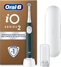 Thumbnail for Oral-B iO 2 Cepillo de Dientes Eléctrico Verde Bosque, 1 Cabezal, 1 Estuche De Viaje, 1 Soporte de Recambios de Viaje, 3 Modos De Cepillado, Sensor De Presión y Temporizador, Diseñado por Braun