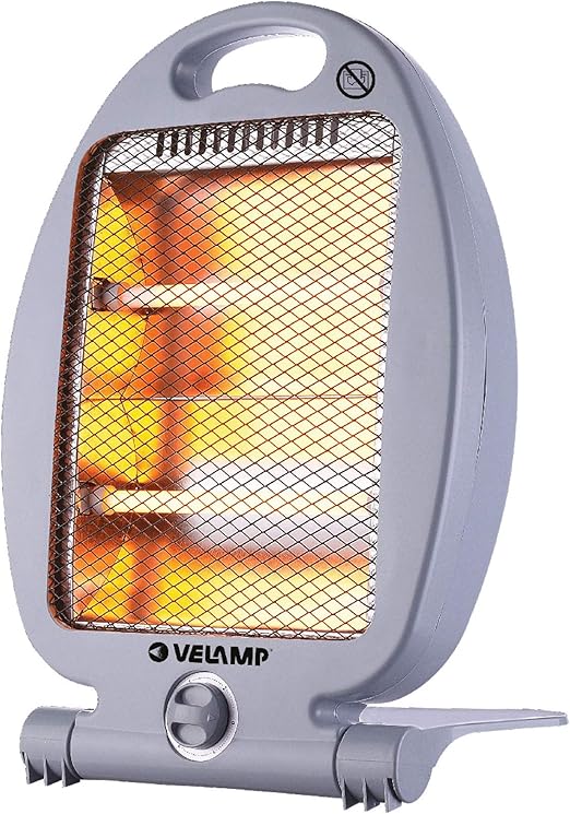 800W Electric Quartz Stove - Grey