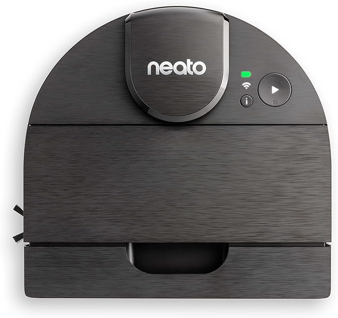 Neato Robotics D9 - Robot Aspirador Inteligente - Navegación láser - Batería de larga duración de 200 minutos - 700ml depósito de polvo - Auto Recarga - Óptimo para mascotas