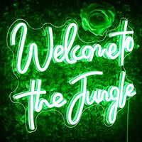 Letrero neón LED Welcome to the Jungle