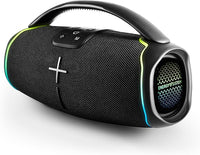 Energy Sistem Hyperbeat – Altavoz Bluetooth (Bluetooth 5.3, True Wireless Stereo, Deep Bass, 15h de batería, IPX6, Luces LED, Asistente de Voz)