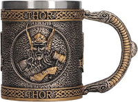 Taza De Calavera Vikinga De Acero Inoxidable, Taza Vikinga, Cerveza Stein Tankard, Taza Con Revestimiento De Acero Inoxidable, Pintada A Mano, Decorativa, Retro, Medieval, De Resina, Taza De Cerveza,