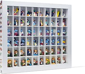 Leuchtturm 344050 Caja de colección - Caja de Juego Sorpresa con 60 Compartimentos para Figuras de Huevo