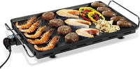 Princess Table Chef XXL Classic, Revestimiento Antiadherente de Doble Capa, 2500 W, Superficie de 60 x 36 cm, Asas Frías al Tacto, Temperatura Regulable, Para Entre 4 y 6 Personas, Color Negro, 102325