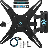 Cheetah Mounts ALAMLB - Soporte de pared y de techo, para televisores y pantallas de 23 pulgadas hasta 55 pulgadas, hasta VESA 400 x 400 y 25 kg, con cable HDMI de 3 Metros