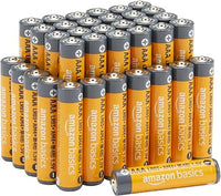 Amazon Basics - Paquete de 36 pilas alcalinas AAA de alto rendimiento, 1,5 voltios, vida útil de 10 años