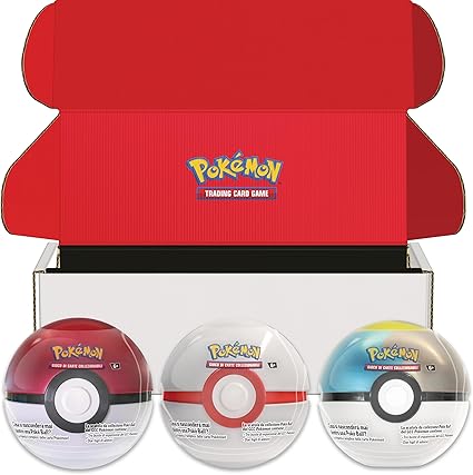 Pokémon- PKM SIOC Bundle Poké Ball Tin - Variant 2, Color Rojo, Blanco y Azul (210-60591)