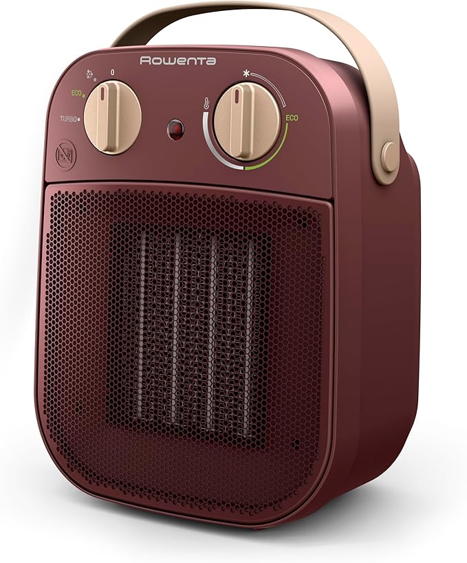 Rowenta My Nomad, Calefactor potente, Modo turbo 1800W, Modo Eco 900W, Diseño compacto, Silencioso, Fácil de transportar, SO8231F0