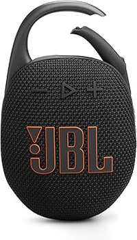 JBL Clip 5, Altavoz inalámbrico portátil con Bluetooth, resistente al agua y al polvo IP67, hasta 12h de reproducción y más con Playtime Boost activado, negro