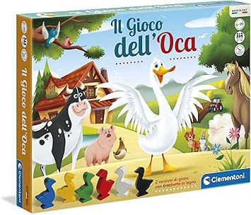 Clementoni - Juego de oca y parchís (versión en Italiano)