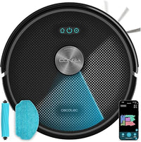 Cecotec Robot Aspirador Conga M70 Genesis. Navegación Láser, Motor Ungravity con 20000Pa, Aspira, Barre, Friega y Pasa la Mopa, Cepillo de Silicona, Doble Depósito, App 3.0, Cubre hasta 180m²