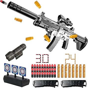 Pistola de Juguete M416 Suave - Pistola de Espuma Con Munición para Niños - 6 Regalos Infantiles
