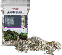Amtra Policromo, Grava Natural Para Acuarios, Tierra Decorativa, Arena Y Grava Blanca, Granulometría 3-4 Mm, 5 Kg
