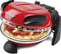 G3 Ferrari G10006 - Piedra refractaria única, Pizza Express Delizia, Horno Pizza, 1200W, 400°C, Rojo