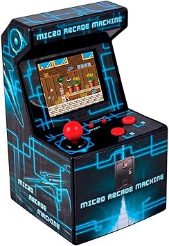 ITAL - Consola Mini Arcade recreativa portátil con 250 Juegos Perfecta para Regalo de niños y Adultos con diseño Retro (Azul)