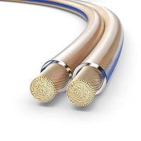 PureLink SP020-010 Cable de altavoz 2 x 4.0 mm² (99.9% OFC cable de cobre sólido 0.10mm) Cable de altavoz de alta fidelidad, 10m, transparente