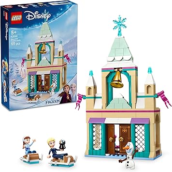 LEGO | Disney Frozen Castillo Helado de Arendelle de Juguete - Kit de Maquetas con Mini Muñecas de Princesas Elsa y Anna, Muñeco de Olaf, Figura de Pingüino - Regalo para Niñas de 5+ Años 43265