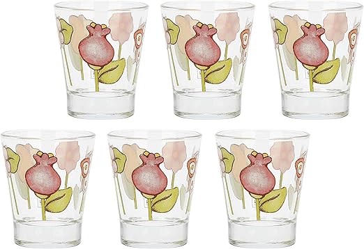THUN - Juego de seis tazas de colores Happy Country