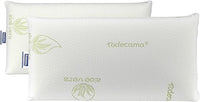 Todocama - Almohada viscoelástica, núcleo Compacto. Doble Funda con Cremallera. Tejido Aloe Vera Plus. Termorregulable adaptabilidad al Cuello. (Pack de 2 Unidades - 70 cm)