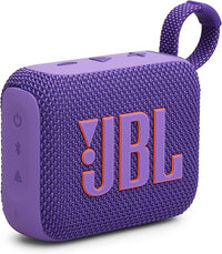 JBL GO 4, Altavoz inalámbrico portátil con Bluetooth, resistente al agua y al polvo IP67, hasta 7h de reproducción más 2h extra con Playtime Boost, morado